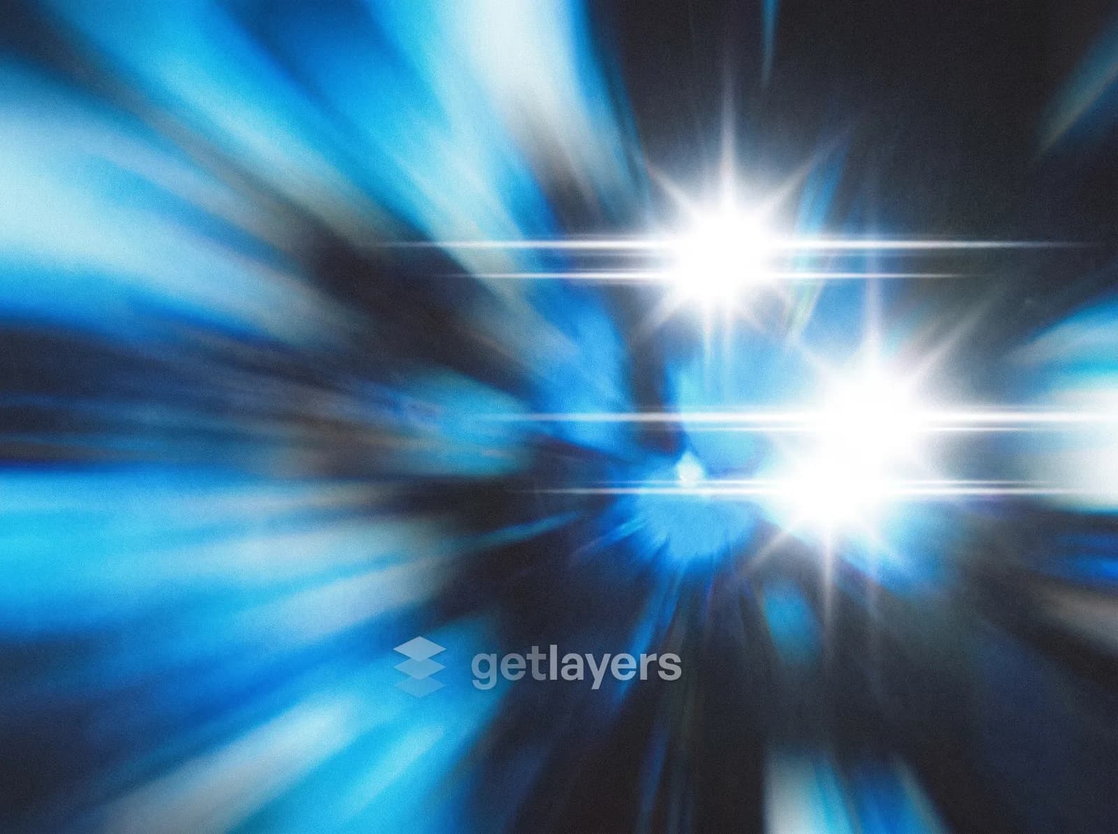 Blue Flare Burst