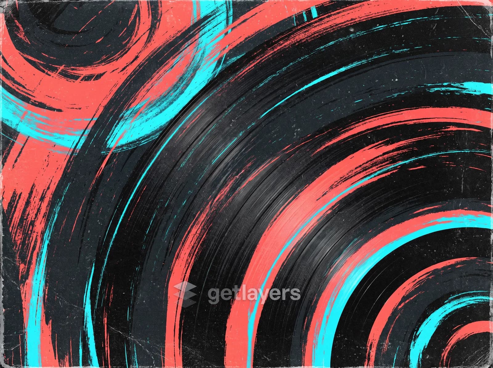 Coral Vinyl Swirl