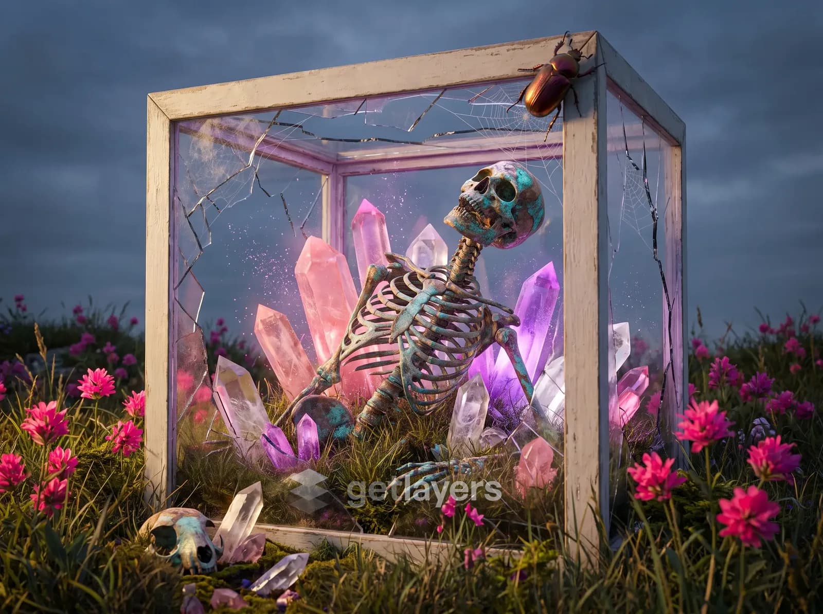 Crystal Skeleton Box