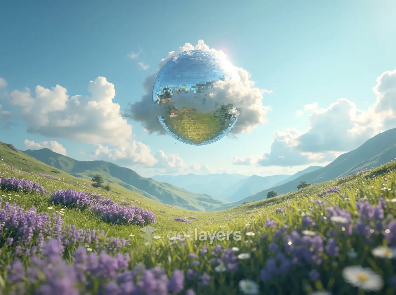 Floating Mirror Sphere
