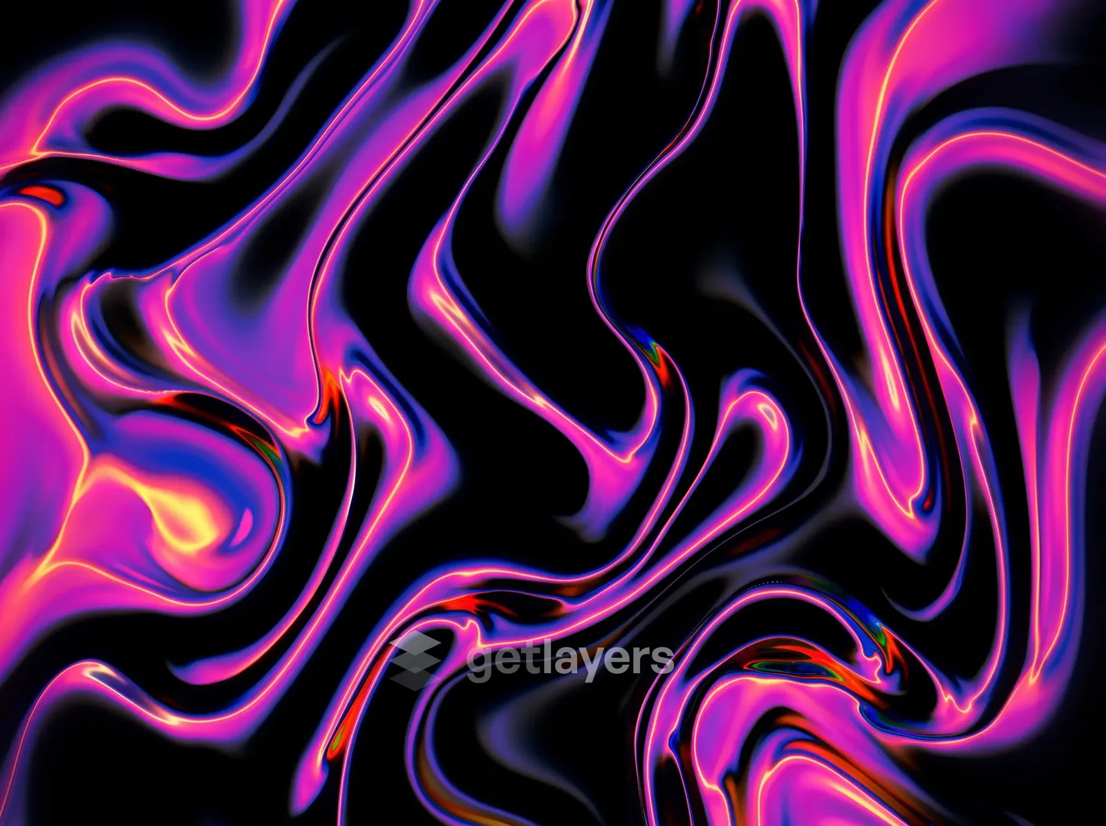 Magenta Ink Marble