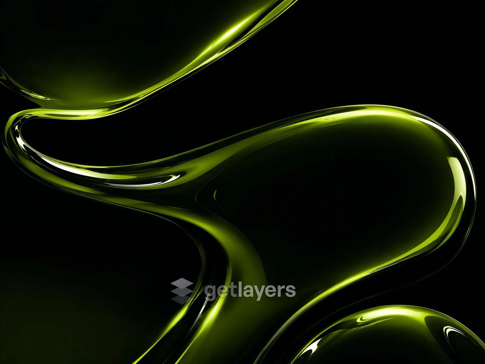 Olive Liquid Waves
