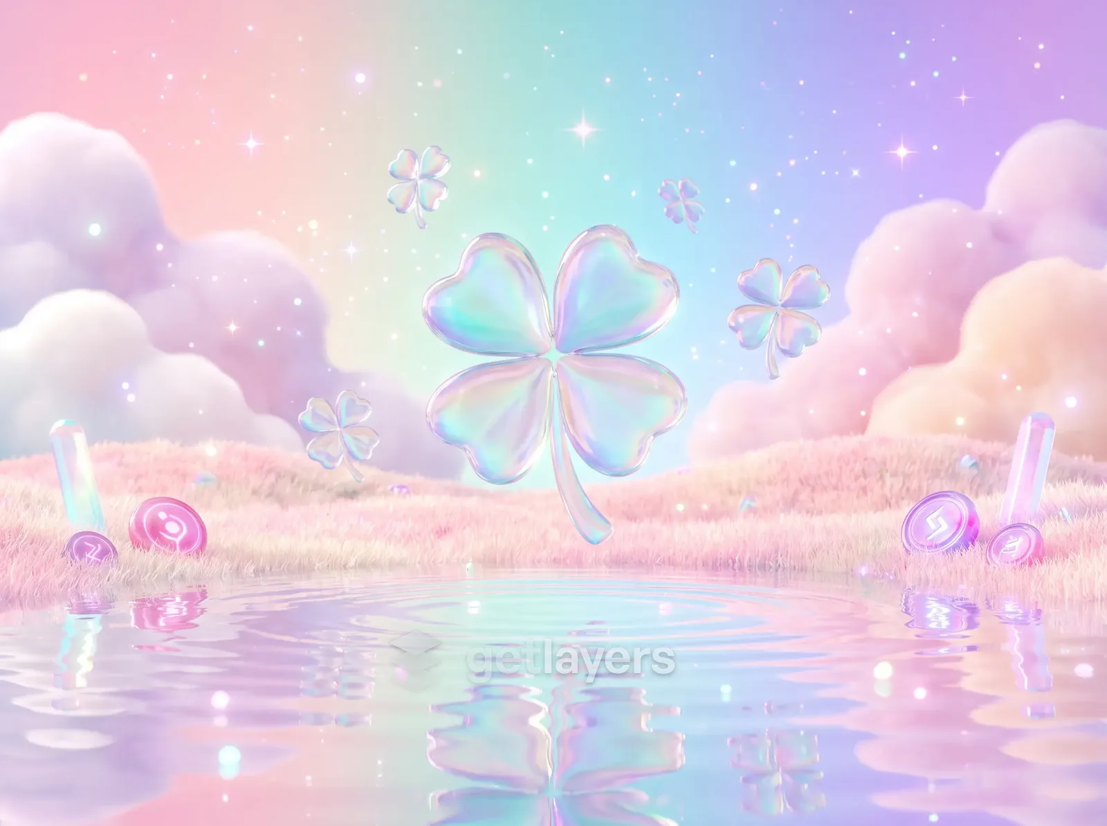 Pastel Clover Sky