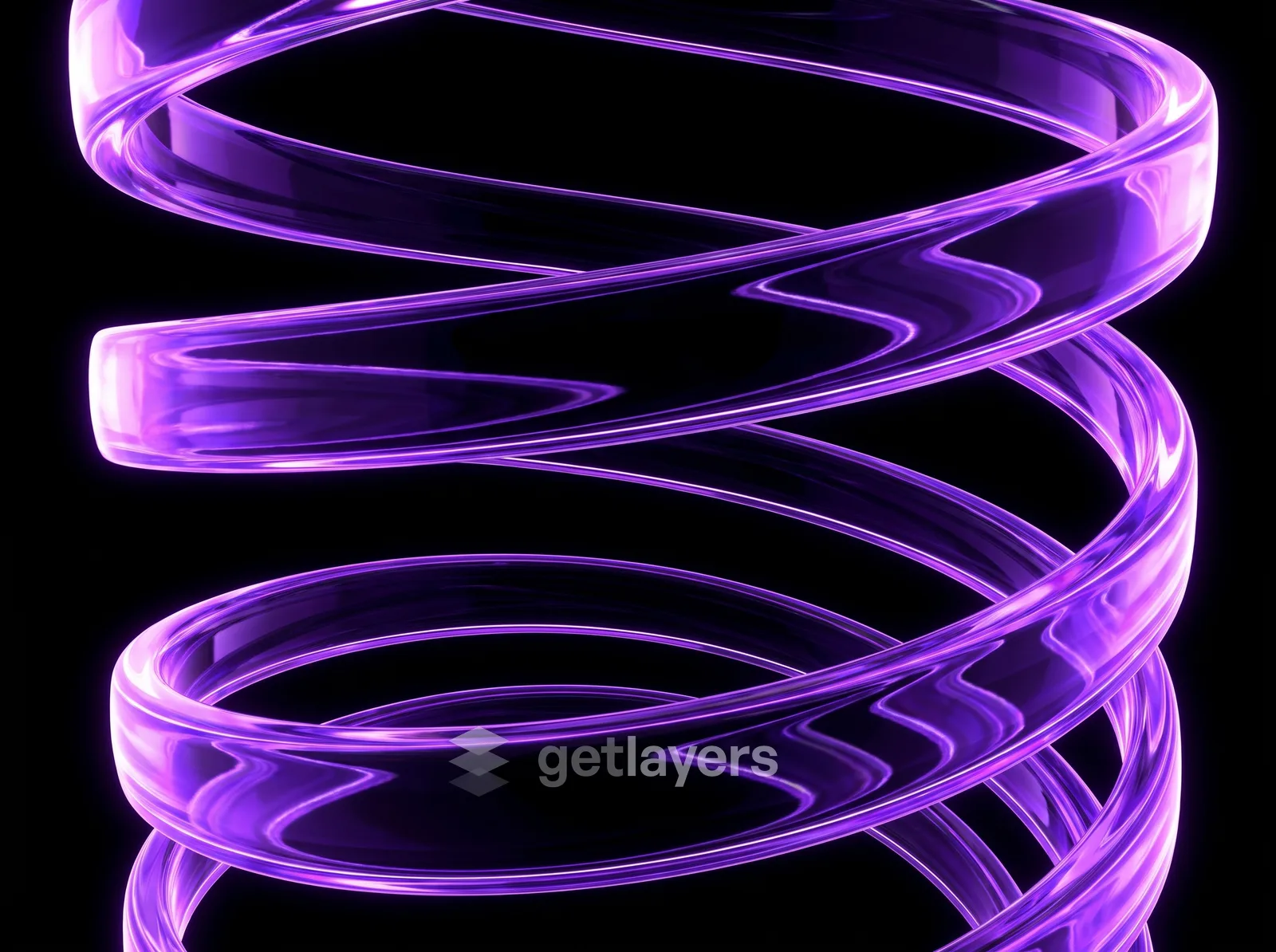 Purple Neon Spiral
