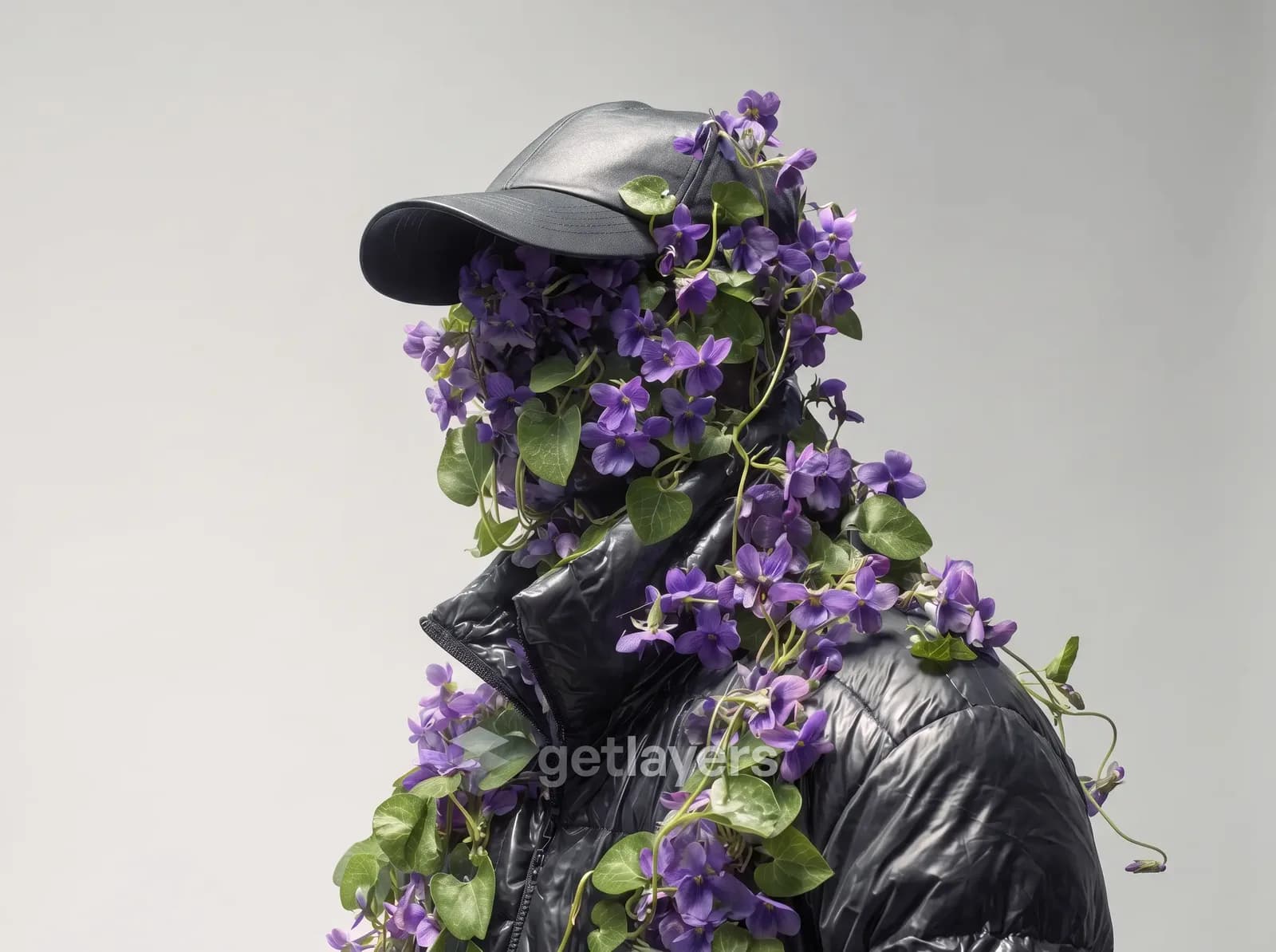 Violet Bloom Cap