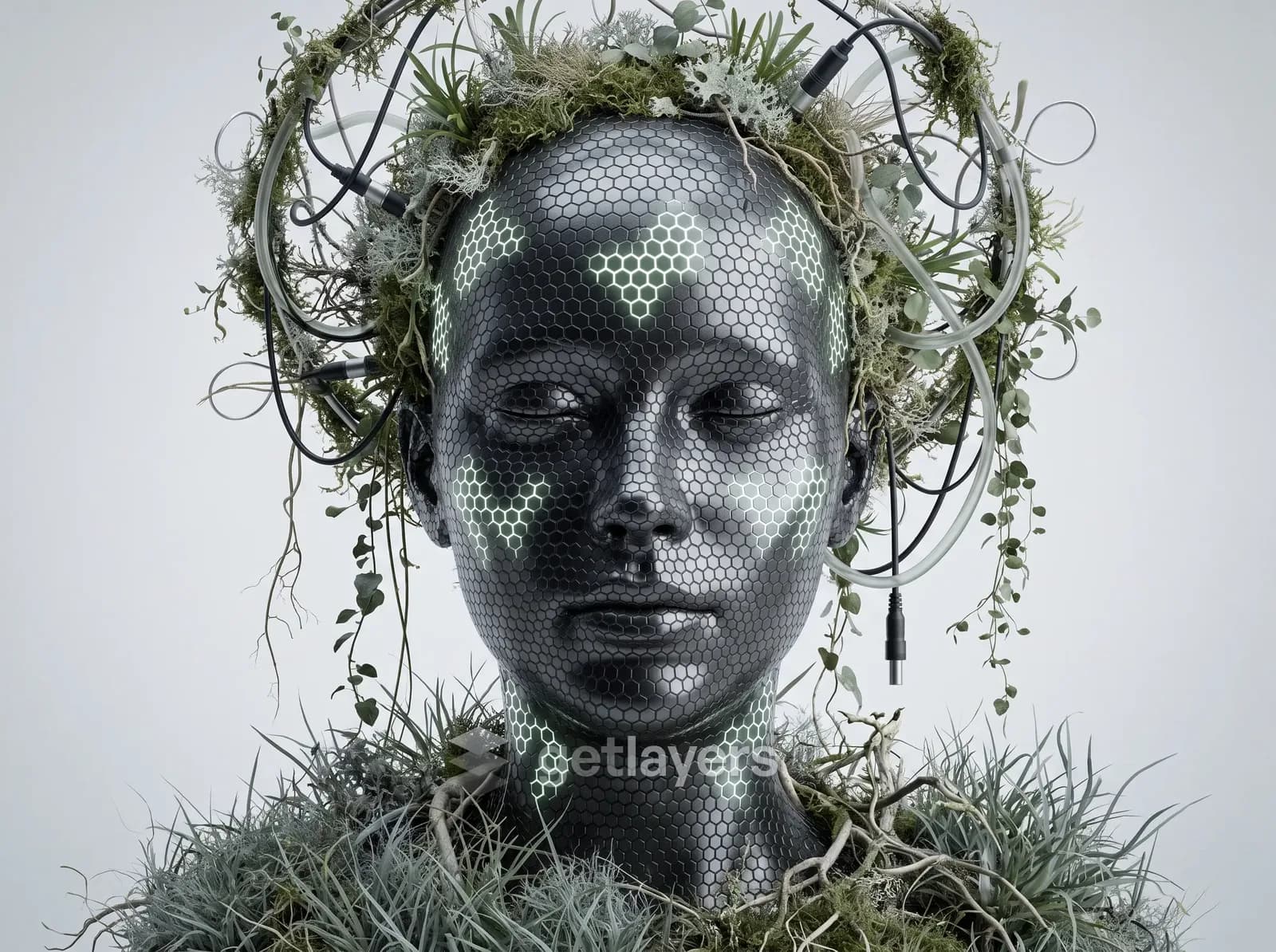 Wire Crown Statue