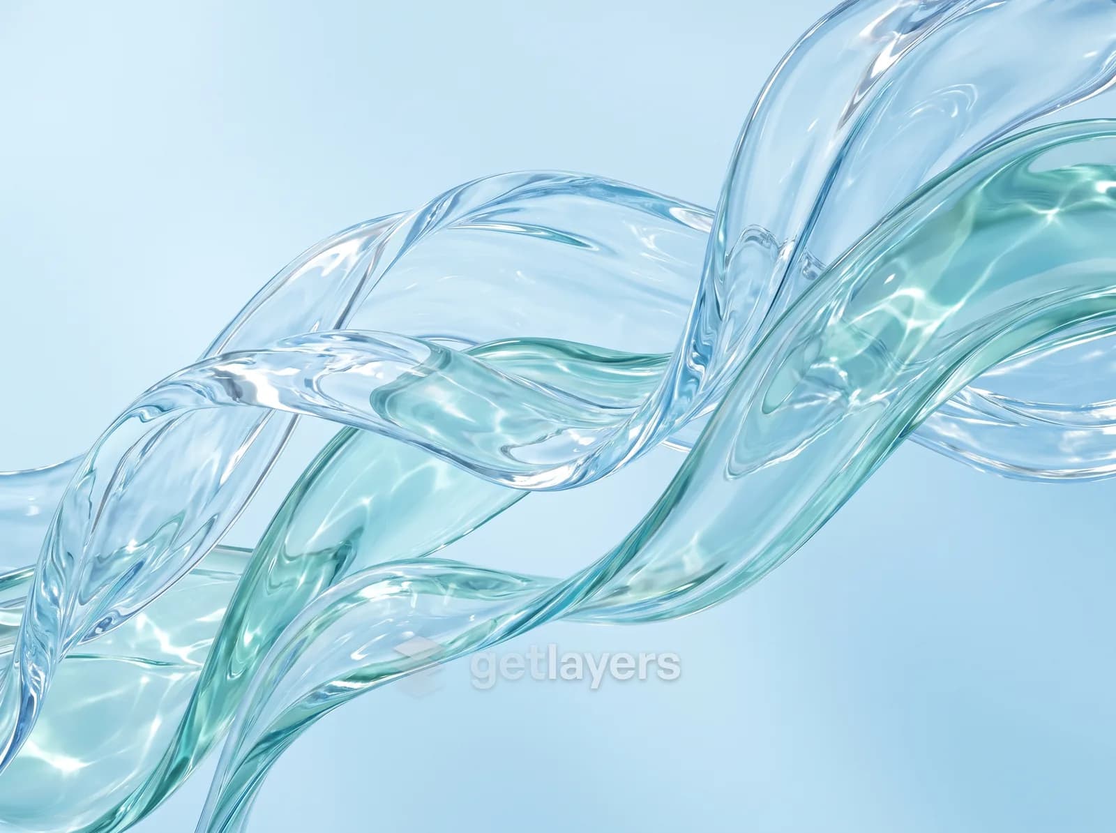 Clear Glass Twist