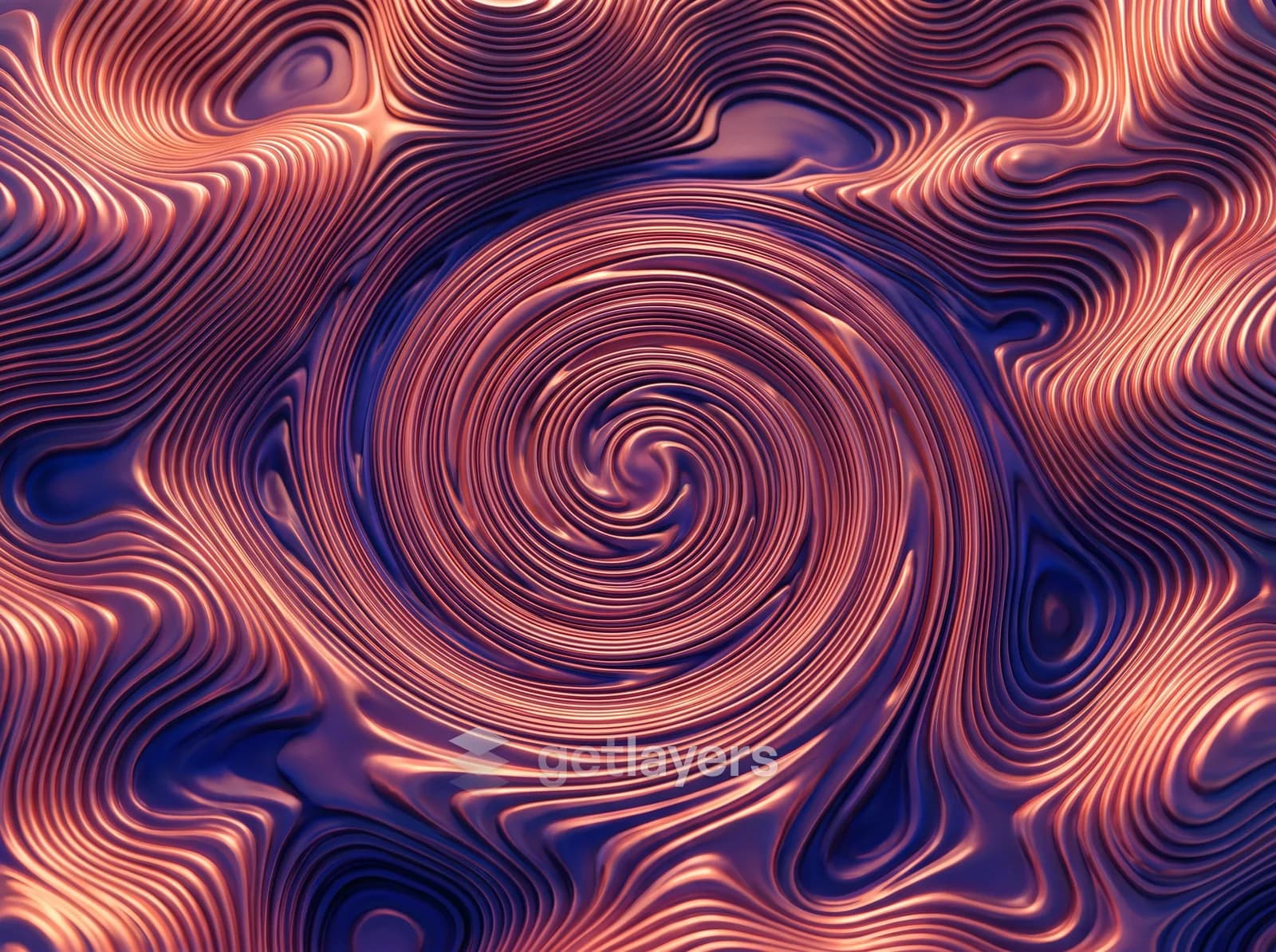 Copper Contour Spiral