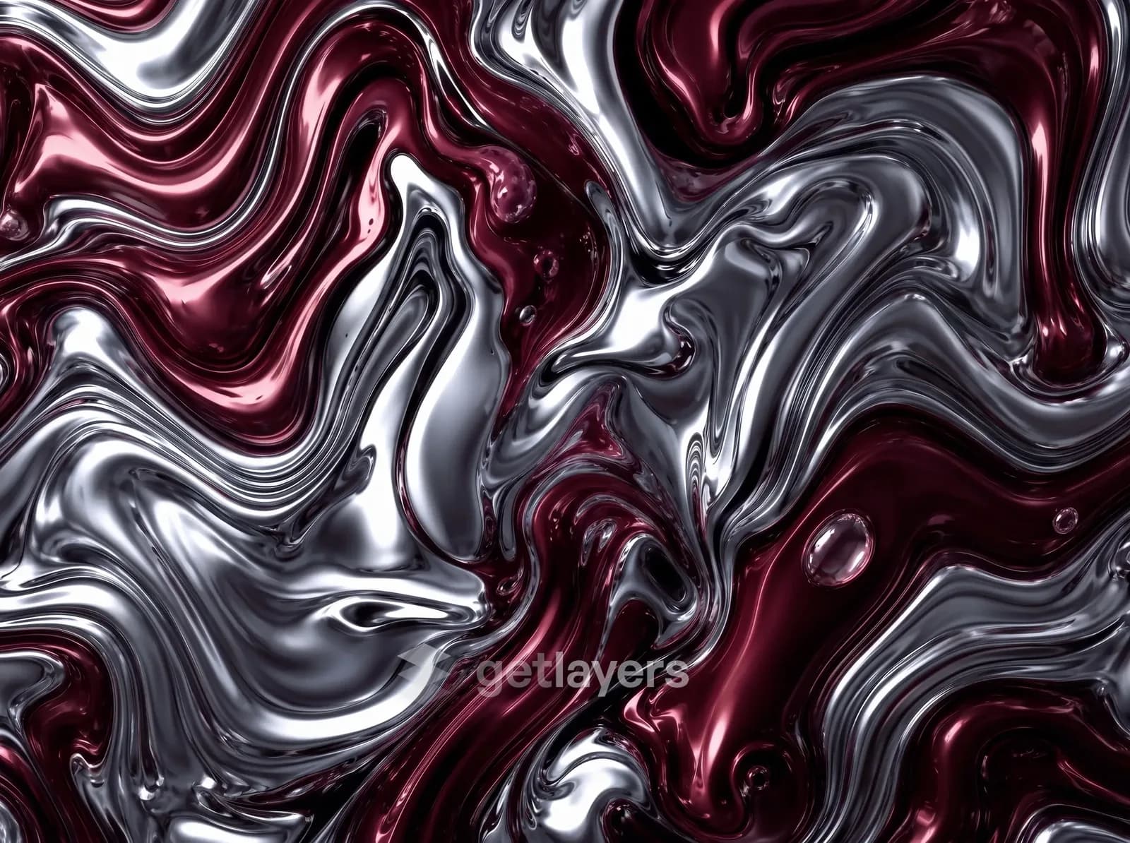 Crimson Chrome Marble