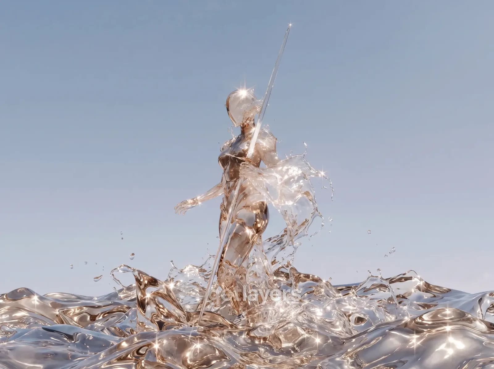 Glass Splash Figure