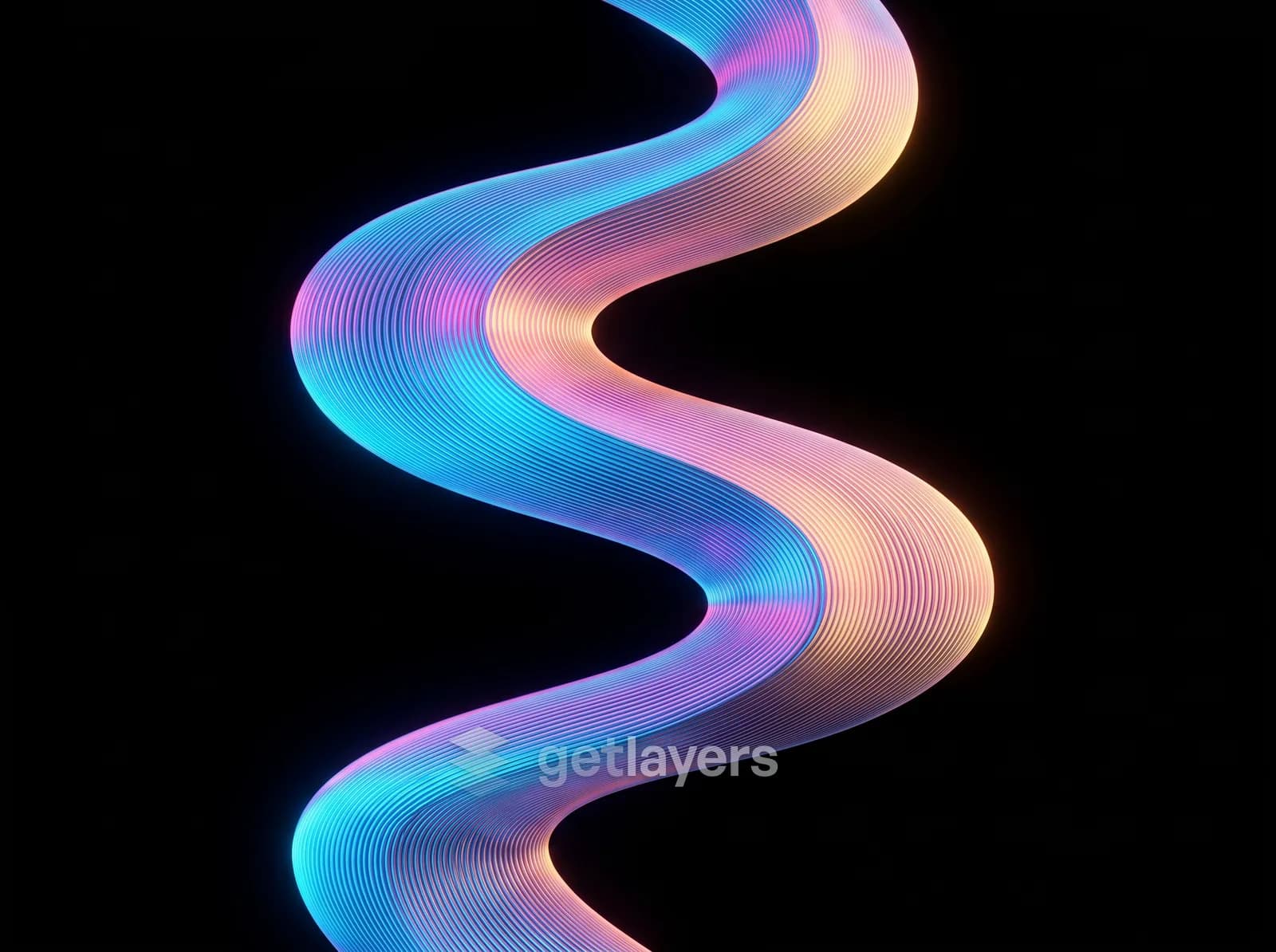 Iridescent Ribbon Coil