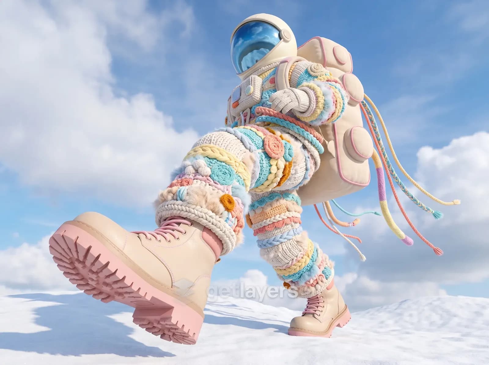 Knitted Astronaut Boots