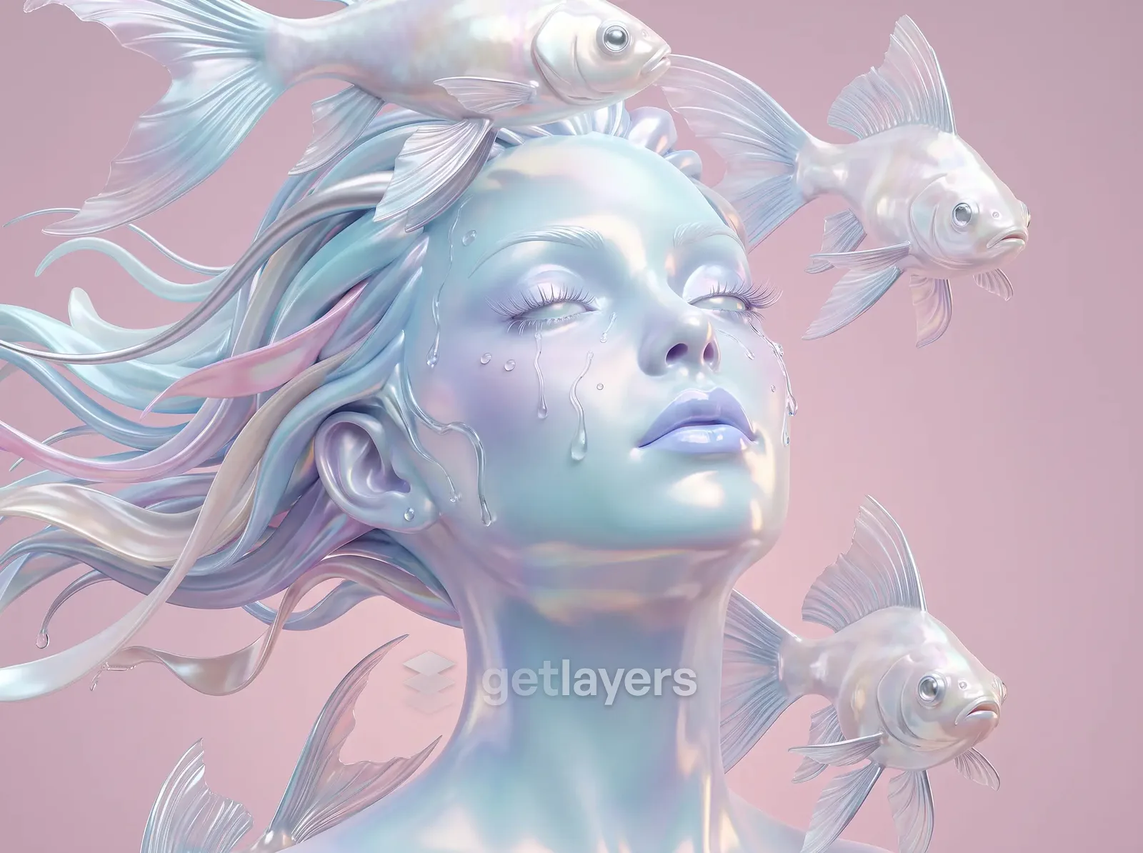 Koi Blue Face