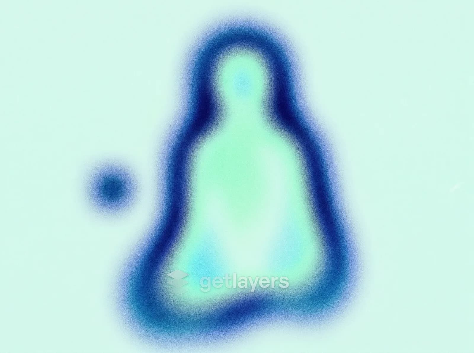 Mint Blob Silhouette
