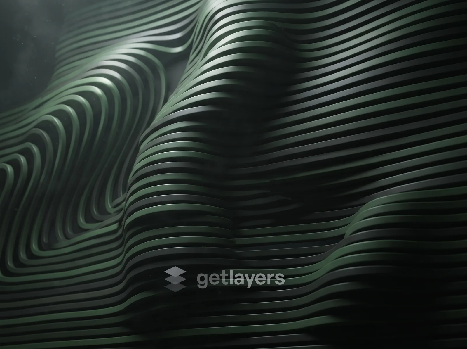 Olive Ribbed Folds
