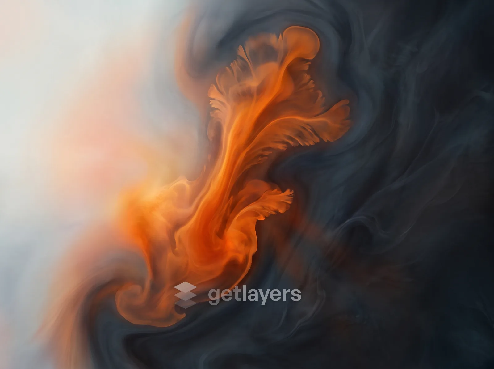 Orange Ink Smoke