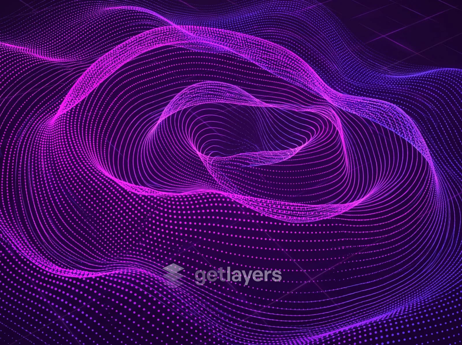 Purple Mesh Waves