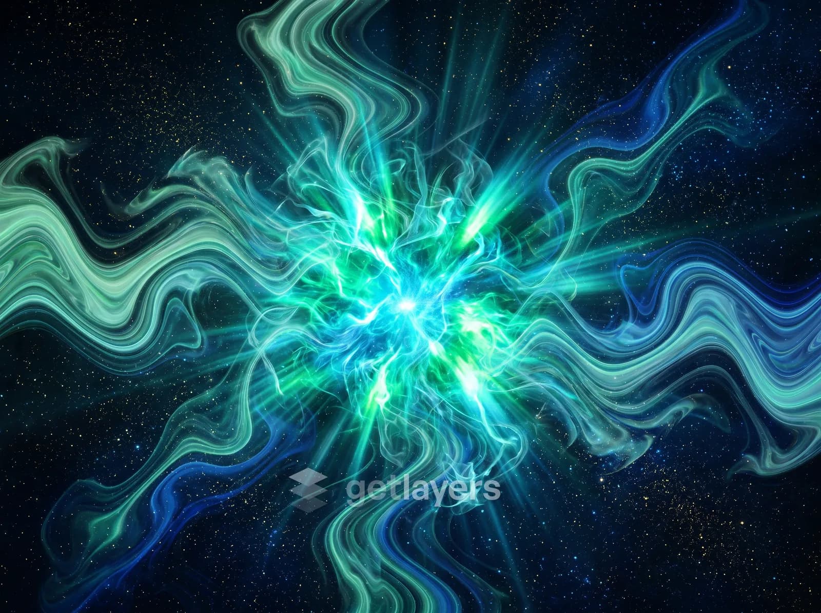 Teal Energy Burst